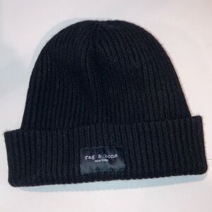 Rag & Bone wool blend winter hat, black